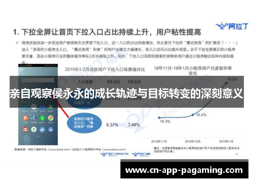 亲自观察侯永永的成长轨迹与目标转变的深刻意义