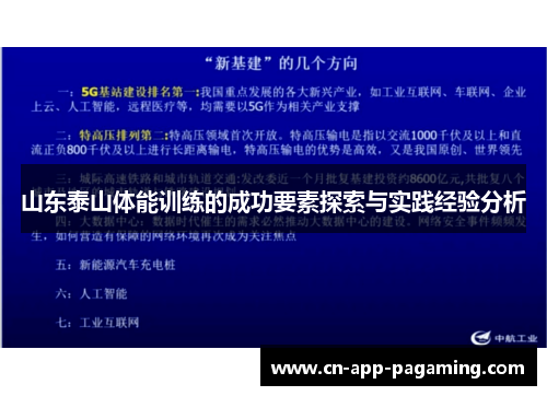山东泰山体能训练的成功要素探索与实践经验分析